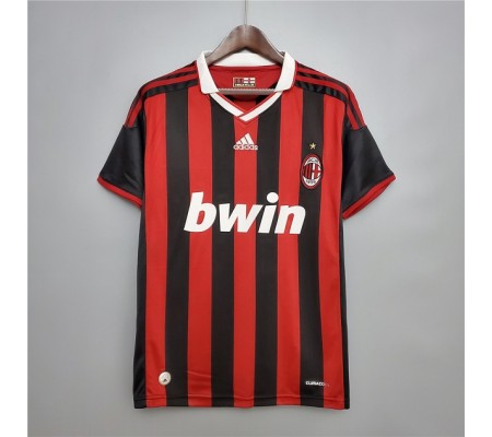 AC Milan 09/10 Home Red&Black Soccer Jersey